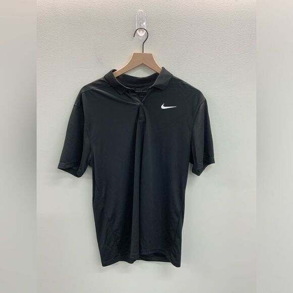 Men’s Nike Polo Shirt Black Medium - Picture 1 of 3